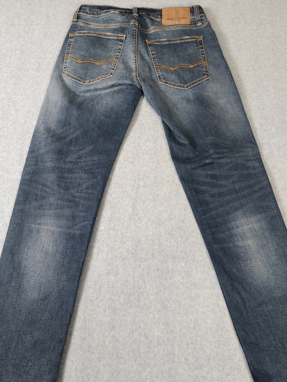 American Eagle Men's Blue Slim Straight Jeans - Picture 5 of 6